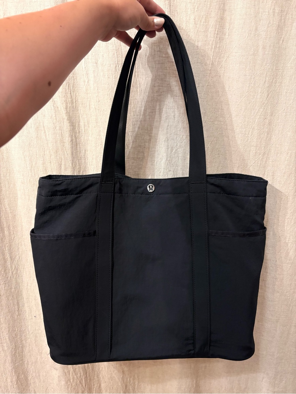 Lululemon Black Everyday multi pocket Tote
